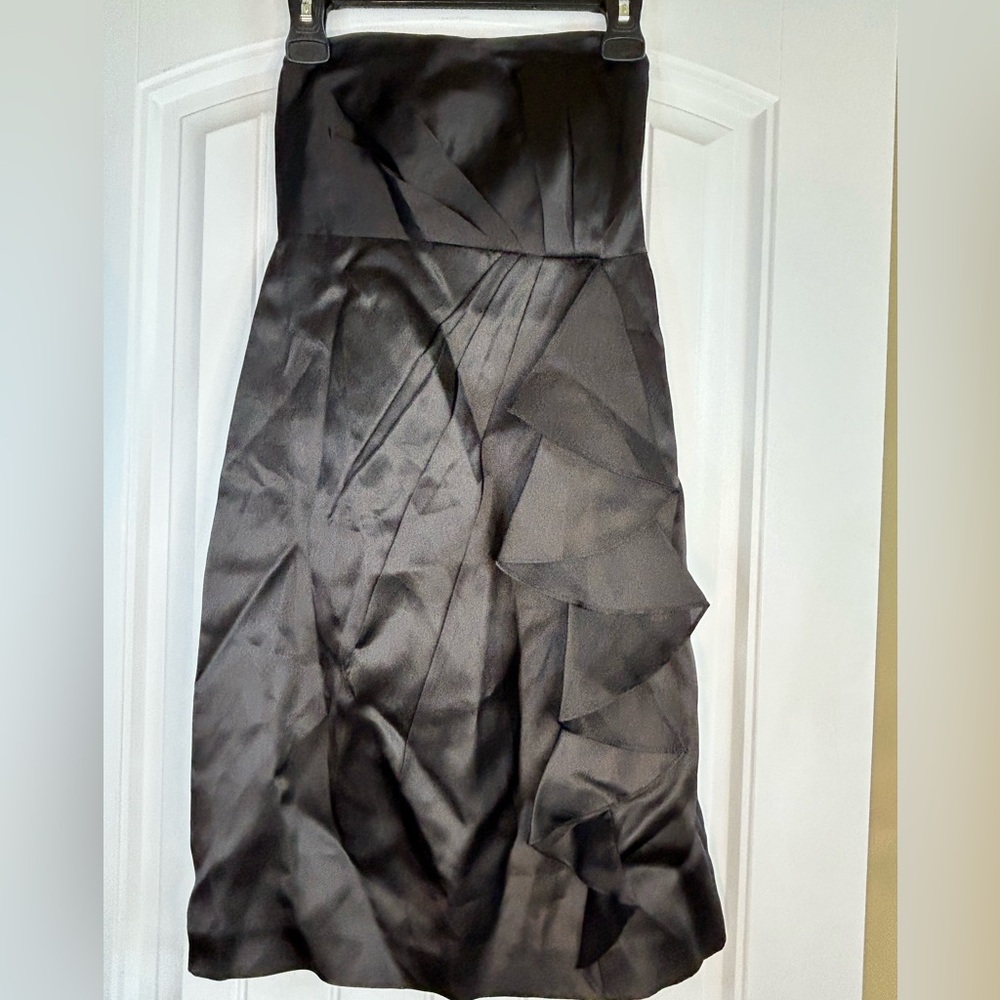 NWT J. Crew Dress Black Strapless Special Occasion 100% Silk Women’s Size 0P